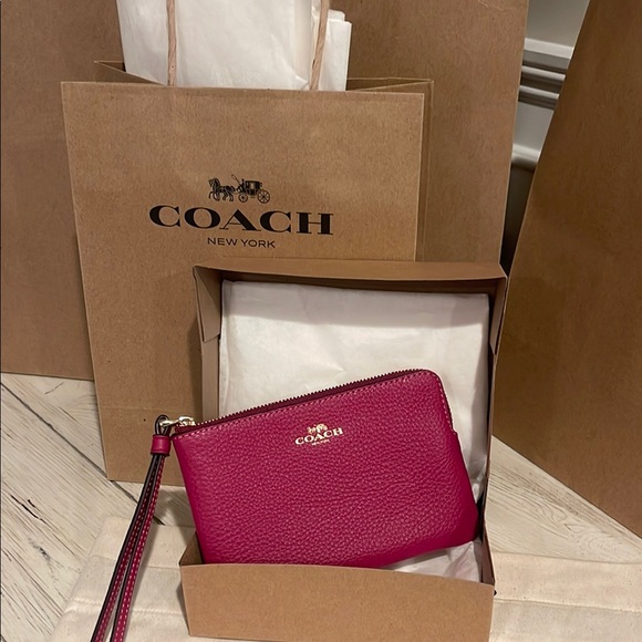 Coach Handbags - Sold Out Online. Coach Women’s wristlet. Fuchsia. Bright Violet Coach Box & Bag.